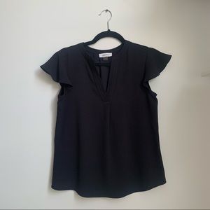 Calvin Klein Navy Short Sleeved Blouse XS
